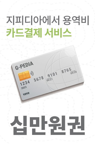 지피디아에서 용역 서비스 (십만원)